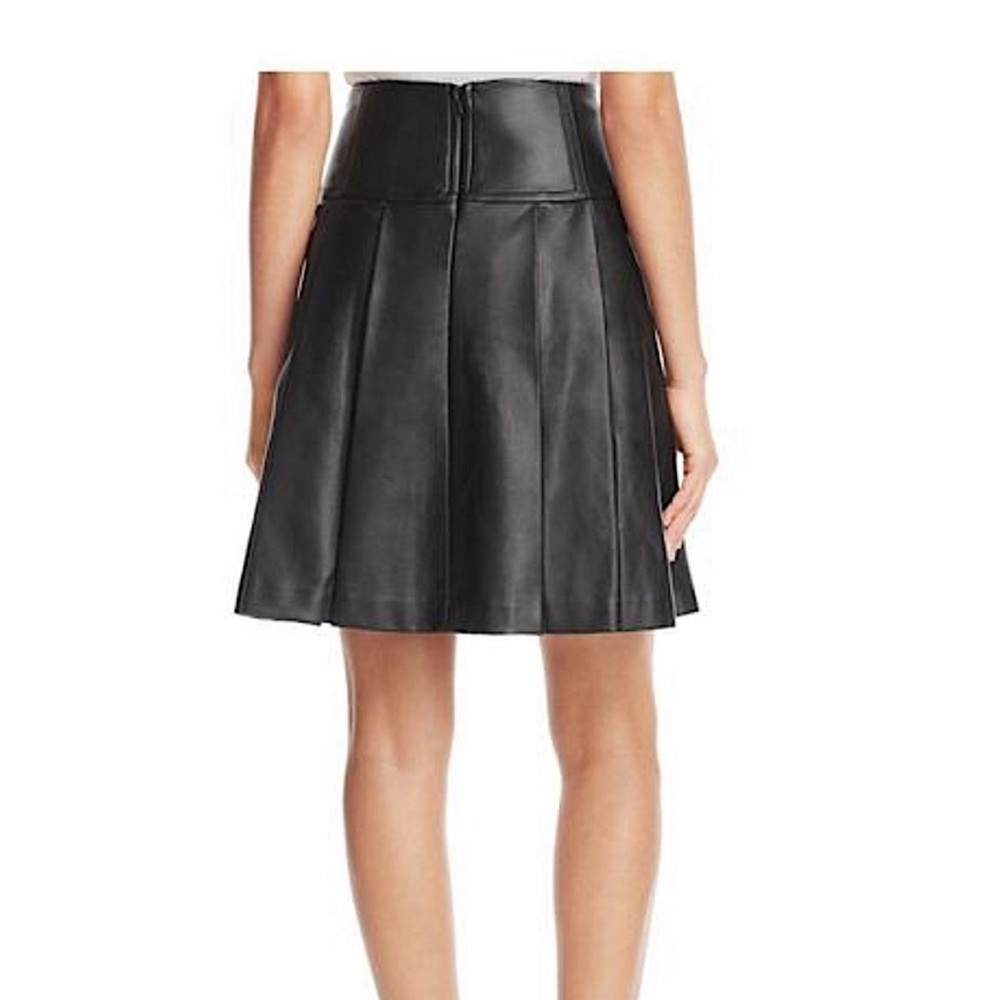 Michael Michael Kors Faux leather pleated  skirt - Picture 2 of 5